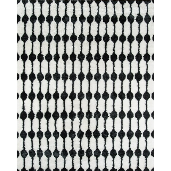 Novogratz Stockings Black Rug, BLACK