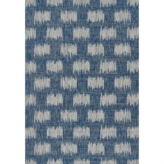 Novogratz by Villa Turin Indoor Outdoor Rug Blue 2' X 3' 2' x 3' Indoor,Outdoor,Accent Beige Rectangle