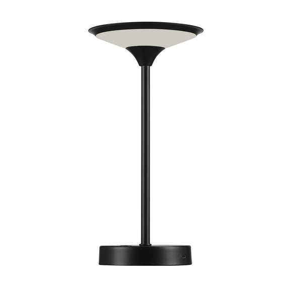 Novogratz x Globe Electric 12" Black 1.5W LED Integrated Outdoor Table Lamp, 91006805