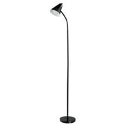 Novogratz x Globe Electric 59"LED Floor Lamp, 12708 1-Light Matte Black Mesh Shade