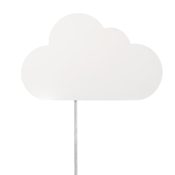 Novogratz x Globe Nimbus 1-Light Matte White Floating Cloud Plug-In Wall Sconce, 51492