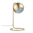 thumbnail image 1 of Novogratz x Globe Richmond 15" Matte Brass Desk Lamp with White Inner Shade, 52885, 1 of 7