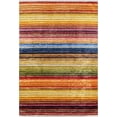 thumbnail image 1 of Novokuybısevsk Orange Striped Polyester Area Rugs for Living Room Washable Rugs Boho Moroccan Area Rug Soft Geometric Bohemian Carpet Distressed Indoor Rug for Bedroom Dining Room Office Nonslip Rug, 1 of 9