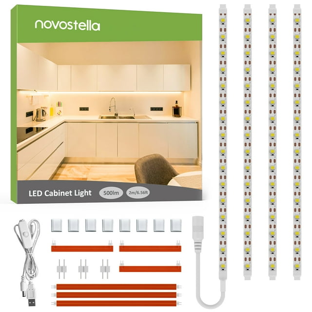 Novostella 6.5ft USB 500LM LED Under Lighting Kit, LED Ribbon