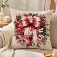thumbnail image 1 of Novryn Christmas Themed Pillowcase, Snowman Santa Cushion Cover for Sofa, Cozy Home Textile Decor for Everyday Comfort, 1 of 7