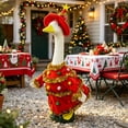 thumbnail image 1 of Novryn Goose Christmas Outfit Set For Lawn Goose, 15 x 13 Inch Polyester Cover With A Printed Festive Pattern And A Slip On Fit, Porch Lawn Garden Or Front Yard Display Use, 1 of 9