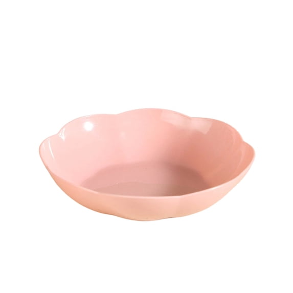 Novryn Orange Flower Shaped Melamine Serving Bowl Salad Bowl, 6 x 1 Inch, Food Grade Kitchen Essential for Home Cooking