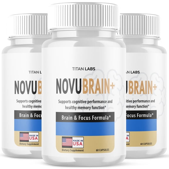 NovuBrain+ Advanced Brain Support Formula Supplement Novu Brain+ 180 Capsules