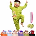 thumbnail image 1 of NovuLife Big Mouth Beast Onesie, Goofy Snuggle Plush Pajamas, Silly Creature Jumpsuit Cozy Home Loungewear, 1 of 7