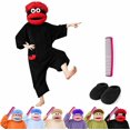 thumbnail image 1 of NovuLife Big Mouth Beast Onesie, Goofy Snuggle Plush Pajamas, Silly Creature Jumpsuit Cozy Home Loungewear, 1 of 7