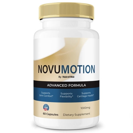 NovuMotion Capsules – Natural Joint Support Formula for Flexibility, Mobility & Confidence in Movement | Daily Formula for Comfort, Recovery & Active Lifestyle (60 Capsules)