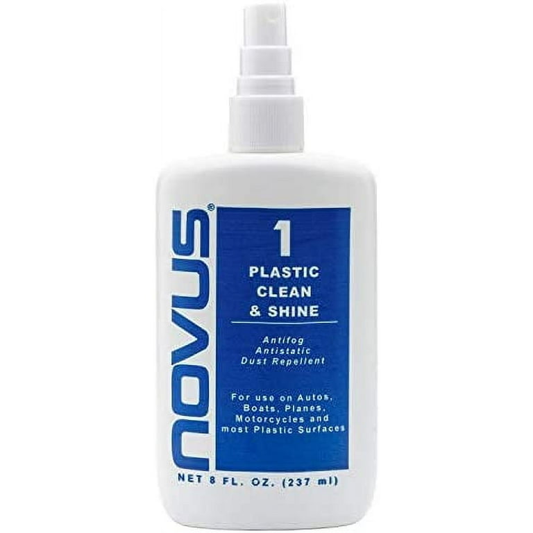 Novus 7020 | Plastic Clean & Shine #1 | 8 Ounce Bottle | Pack of 6