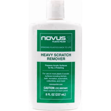 Novus Plastic Polish #3 Heavy Scratch Remover, 8 oz