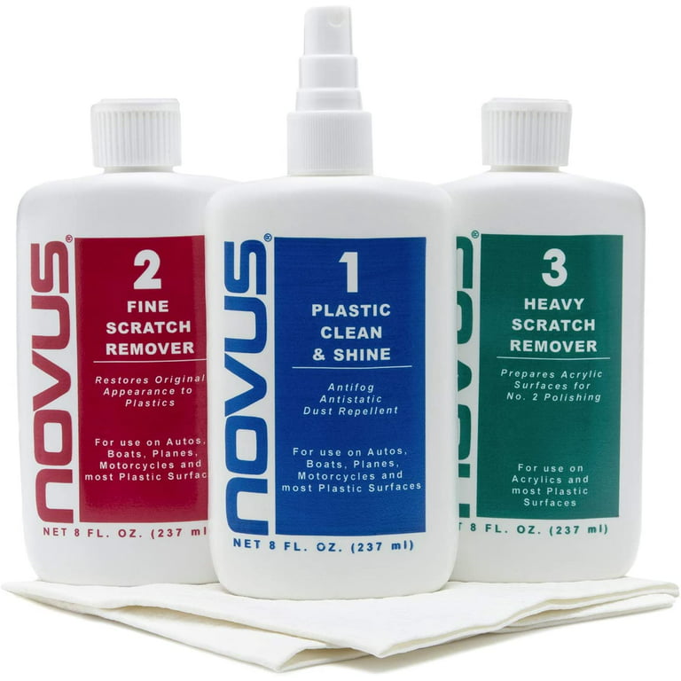 Novus 7100 Plastic Cleaner, Polisher, and Scratch Remover Kit