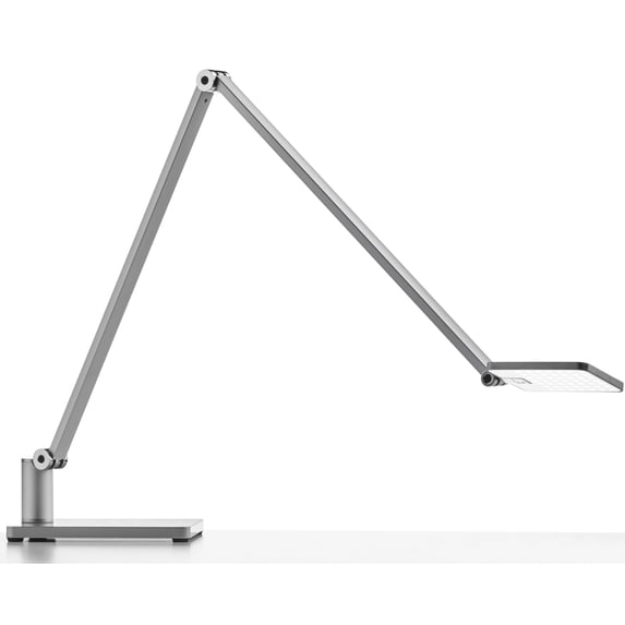 Novus Attenzia Task LED Light, One-Touch Memory Dimming Reduces Eye Strain, 742 Lumens/4,000K, Silver