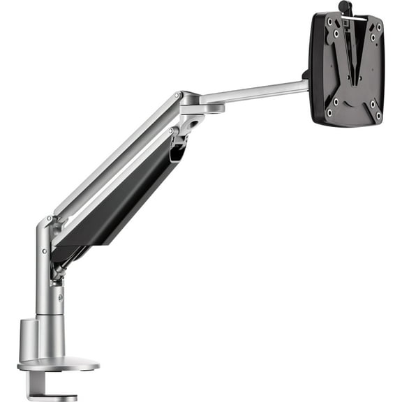 Novus CLU III c Monitor Arm, Designed for Low Viewing Angle, Gas Spring Movement, Fast Installation, 3-in-1 Desk Mount, Silver