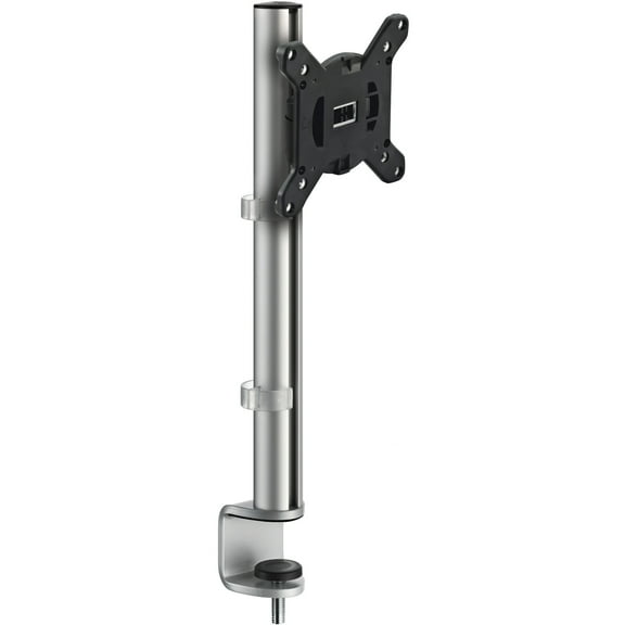 Novus MY One Monitor Mount and 13.75" MY Column with system clamp Base attachment, ergonomic and highly adjustable, silver