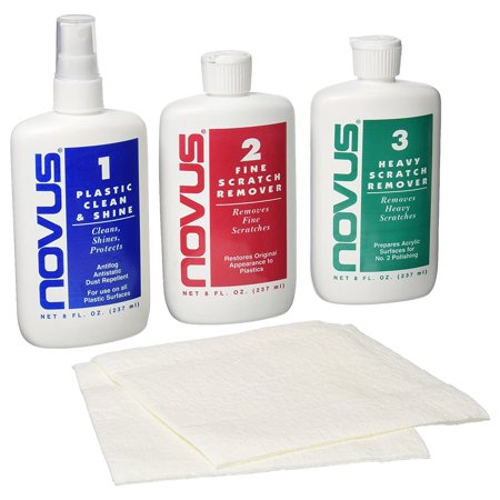 Novus® Plastic Polish System - 3 Solution Kit - 8oz each