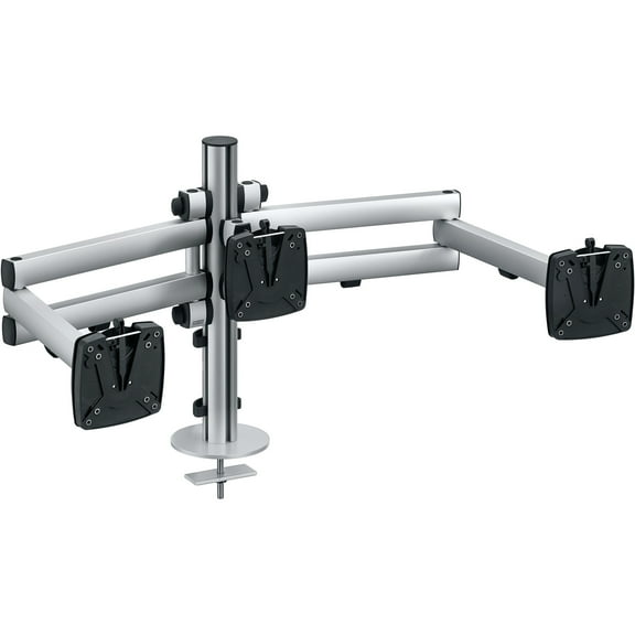 Novus TSS Trio Monitor Arm Set, Fully Adjustable, Table Clamp Mount, Supports 3 Monitors