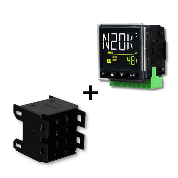 Novus automation KIT 820K481010N20K48 USB Bluetooth Process controller, 1 relay + 820KCG00DK Dock Rack with 8 Slots for modules