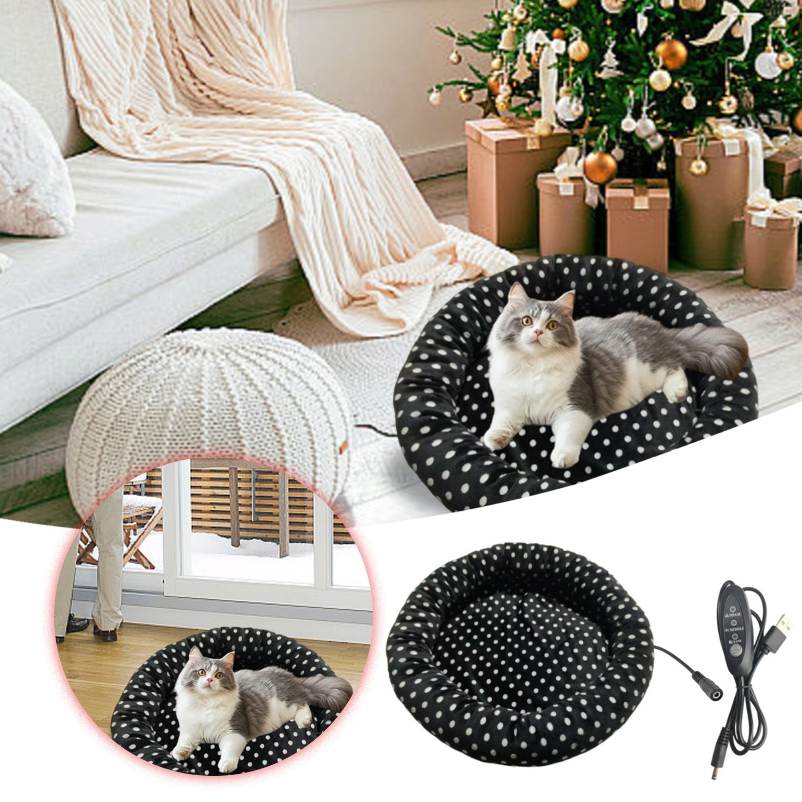 Gallery Detail: Novvia Heated Cat Beds For Indoor Cats And Small Dogs