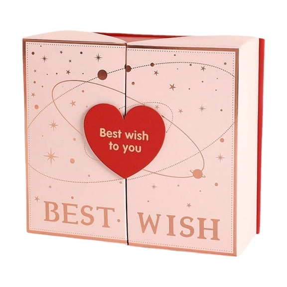 Novvia Valentine's Day Gift Box 11" x 8" x 4" with Double Door Closure Lid Gift Boxe for Presents,Birthday Gift box, for Gift Packaging, Gift Boxe for Wrapping Gifts (Pink)
