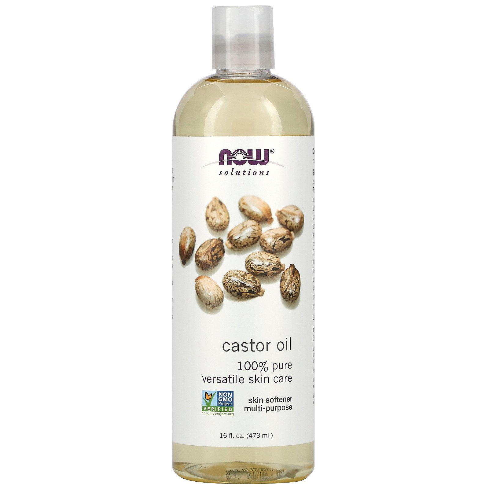 Now, 100% Pure Castor Oil for Skincare, 16 oz