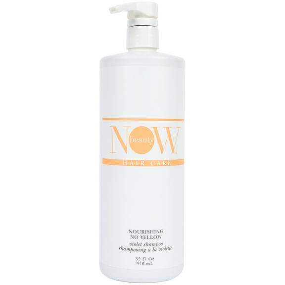 Now Beauty No Yellow Purple Shampoo for Color Treated Blonde Hair, 32 oz