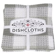 thumbnail image 1 of Now Designs Check Dishcloth Set, London Gray, 1 of 3