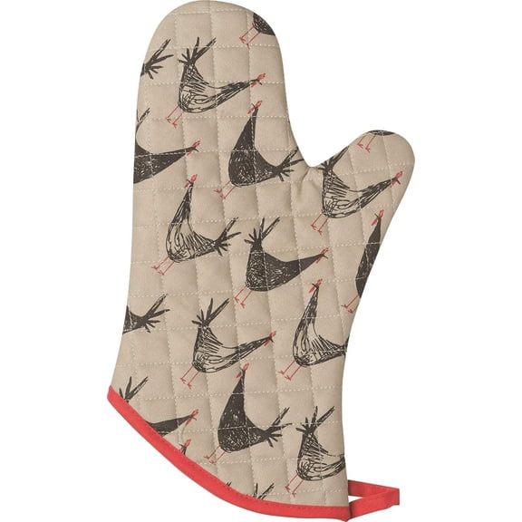 Now Designs Chicken Scratch Oven Mitt