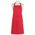 thumbnail image 1 of Now Designs Cotton Chef's Kitchen Apron, Solid Red 28 x 32 in, 1 of 2