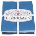 thumbnail image 1 of Now Designs Floursack Kitchen Towels, Set of Three, Moonlight Blue/Cool Blue/Indigo Blue, 1 of 2