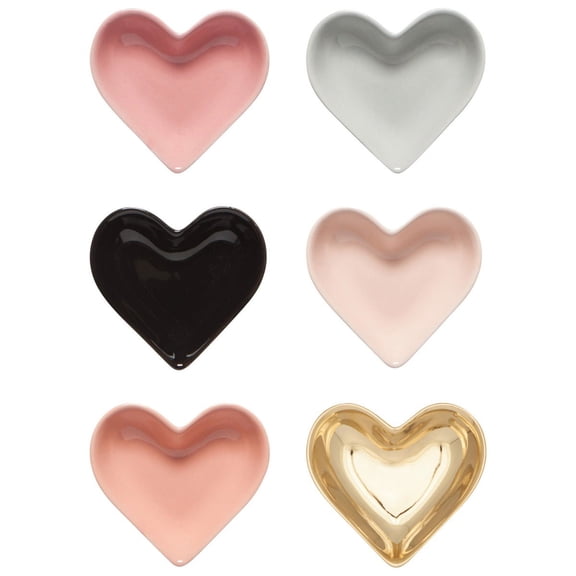 Now Designs Heart Pinch Bowls, Set of 6 (L163502)
