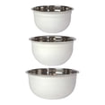 thumbnail image 1 of Now Designs Matte White 3 Piece Mixing Bowl Set, 1 of 4