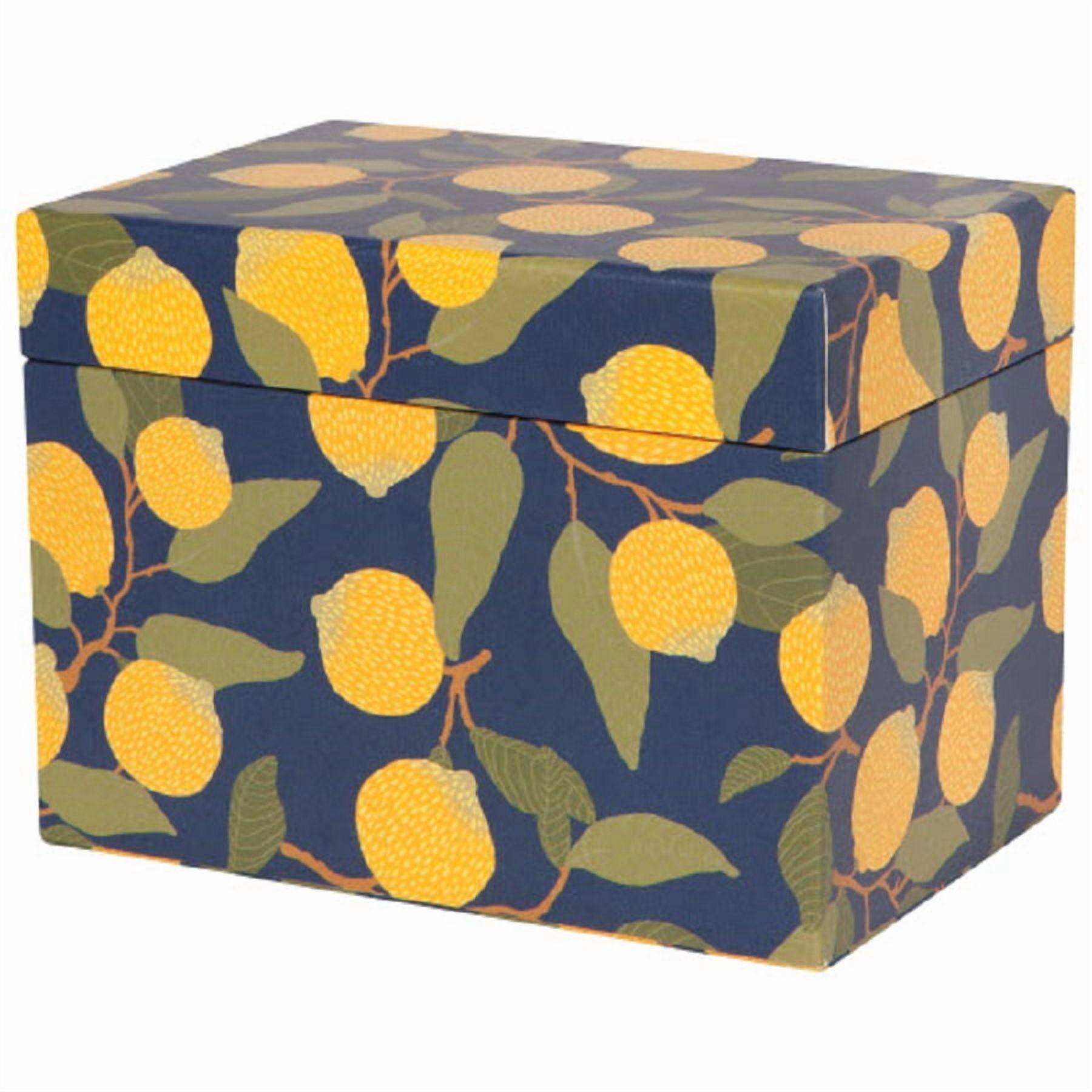 Now Designs Recipe Card Box Notepad, Lemons (5261003)