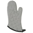 thumbnail image 1 of Now Designs Superior Oven Mitt With Thick Terry Lining, Black Narrow Stripe, Set of 2, 1 of 2