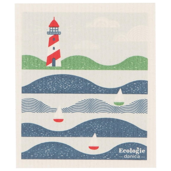 Now Designs Swedish Dishcloth, Lighthouse