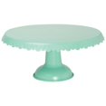thumbnail image 1 of Now Designs Tin Cake Stand, Aqua, 1 of 7
