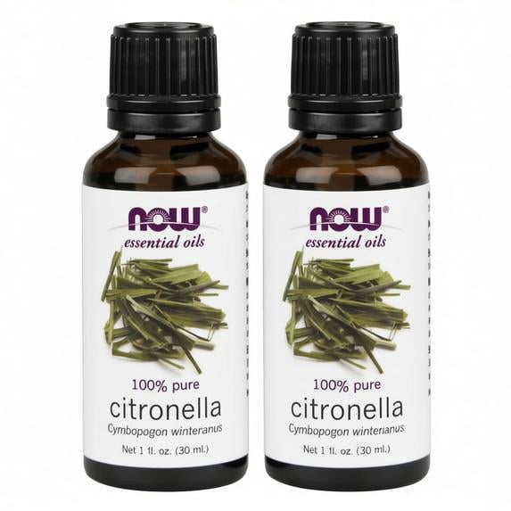 NOW, Citronella Essential Oil, 1 fl oz, Twin Pack, Refreshing Scent ...