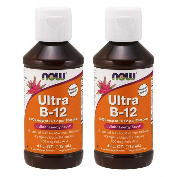 Now Foods - 4 fl oz Ultra B12 Liquid (Pack of 2)