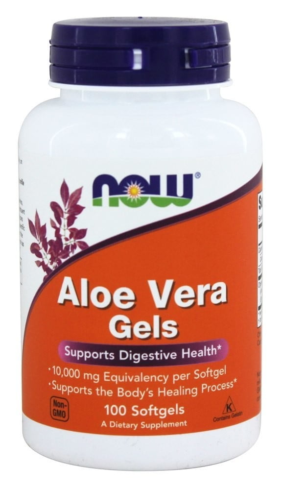 Now Foods Aloe Vera Gels, 100 Softgels-2 Pack