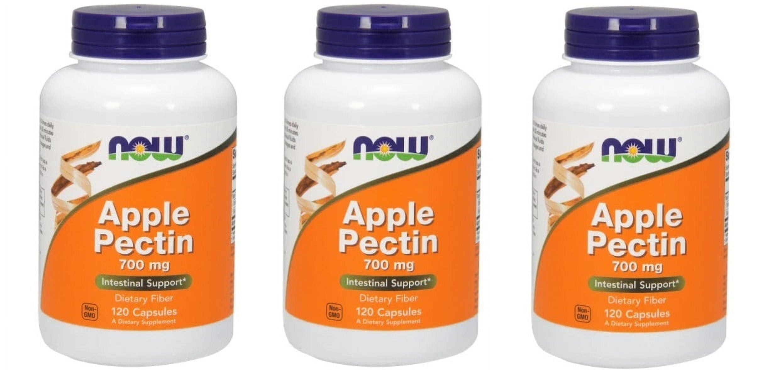 Now Foods Apple Pectin, 700mg, 120 Vegetable Capsules