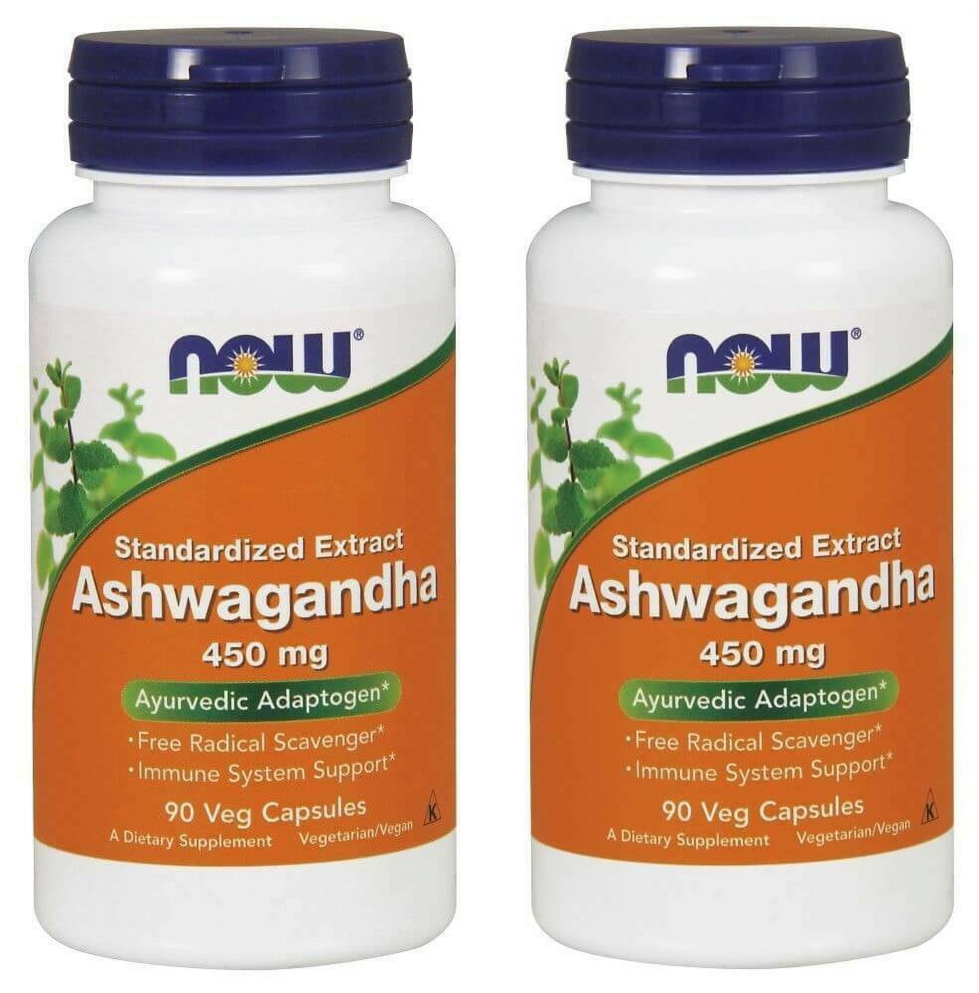 Now Foods - Ashwagandha, 450 mg, 90 Veggie Caps - 2 Packs