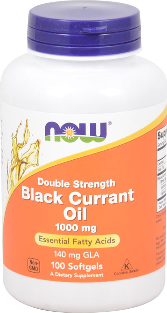 Now Foods Black Currant Oil 1000 Mg 100 Softgels