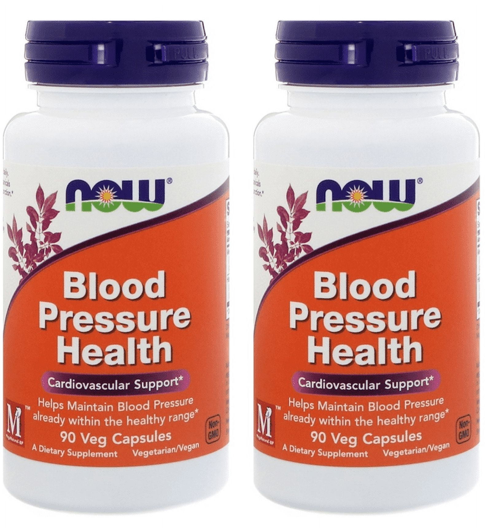 Now Foods, Blood Pressure Health, 90 Veg Capsules - 2 PACKS
