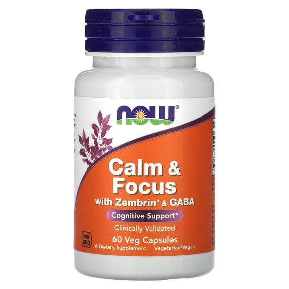 Now Foods Calm & Focus with Zembrin and GABA 60 VegCap