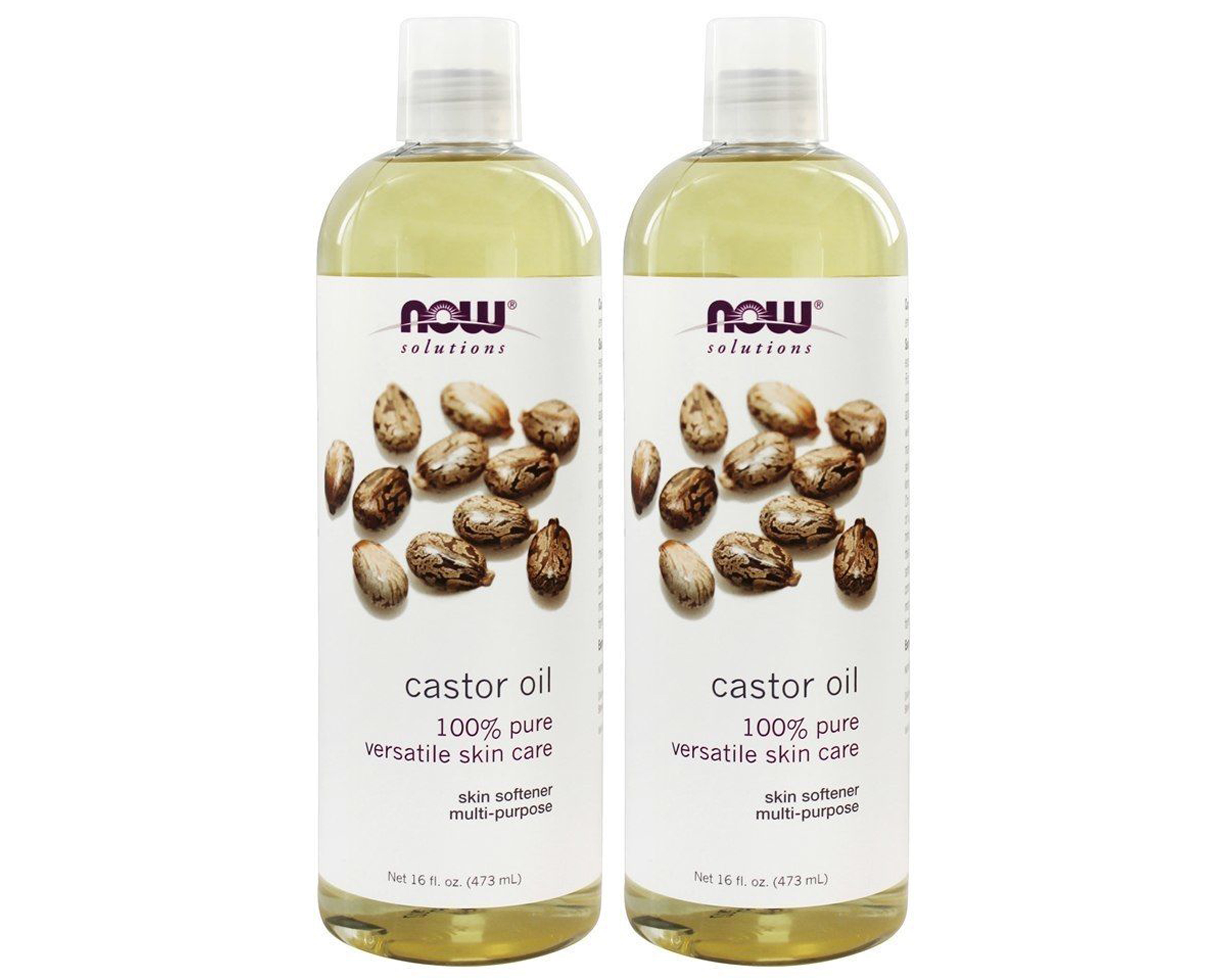 Now Foods - Castor Oil 16 oz (Pack of 2)