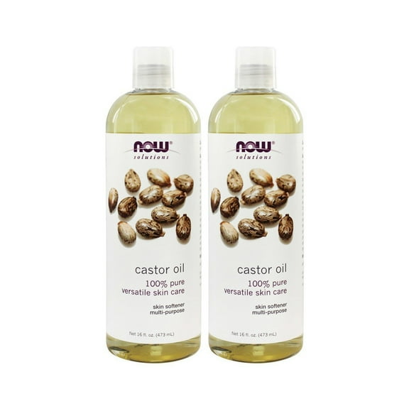 Now Foods - Castor Oil 16 oz (Pack of 2)