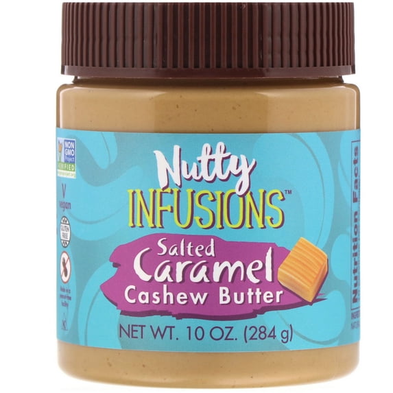 Now Foods Ellyndale Naturals Nutty Infusions Salted Caramel Cashew Butter 10 oz 284 g