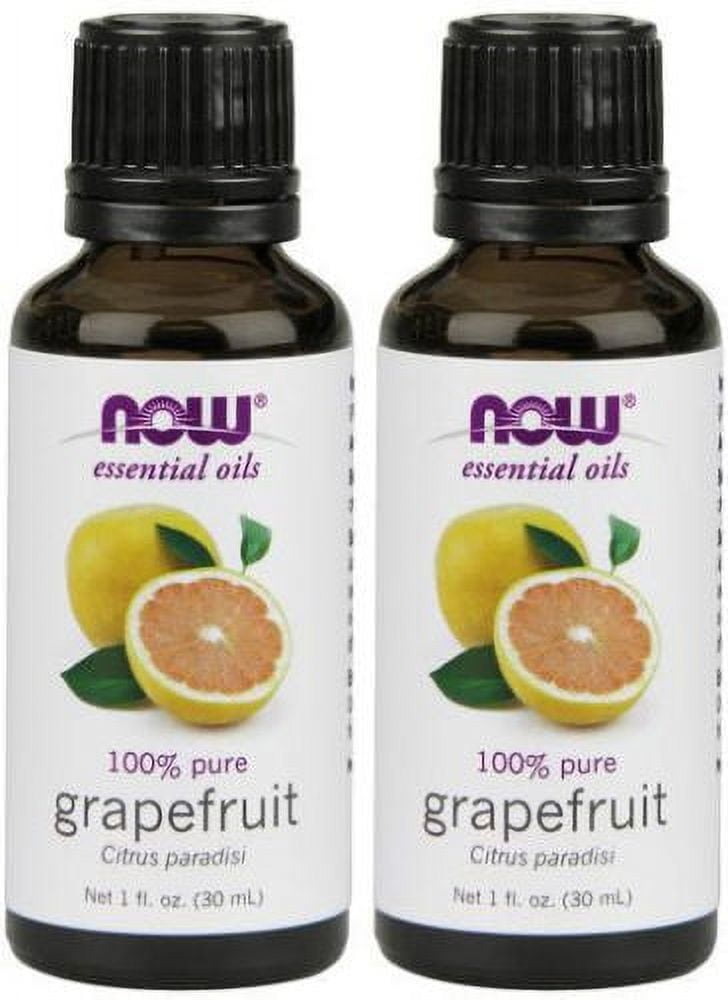 Now Foods Essential Oil - 1 fl oz Grapefruit Oil (Pack of 2)